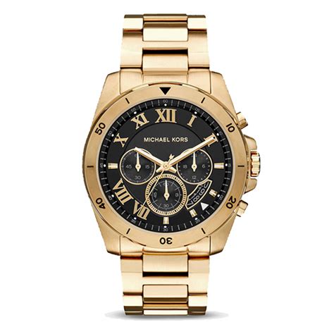 michael kors runway watch gold and black|michael kors oversized watch.